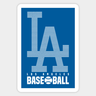 LA Baseball 3 Magnet